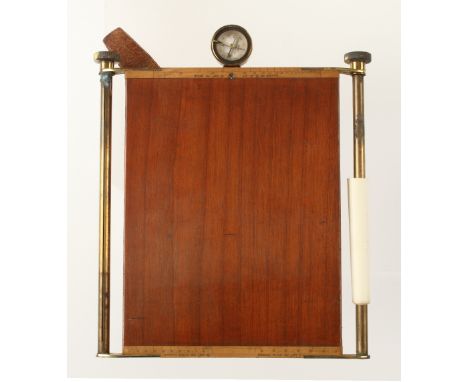 A Bosworth's Patent Cavalry Officer's sketching board by STEWARD Strand London with compass (Jay Gaynor collection) G++ 