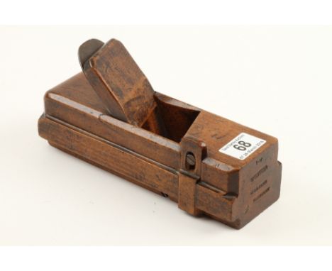 An early 9" panel raising plane (mark overstamped) with round topped Iohn Green iron G+