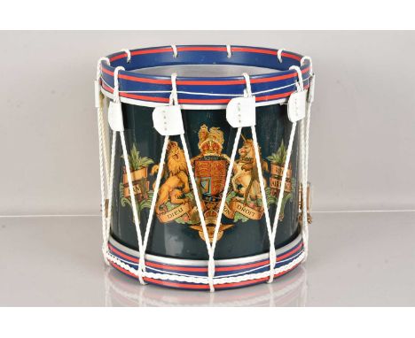 A 1940s Royal Air Force Band Drum, stamped Premier with Broad Arrow, dated 1947