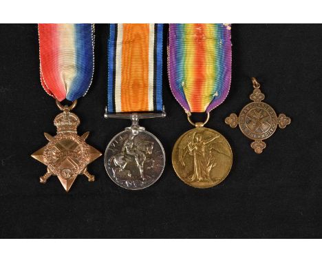 Royal Army Medical Corps, WWI British Trio, awarded to 1811 Private Wesley Moore, 1/1st Welsh Field Ambulance, also sold with