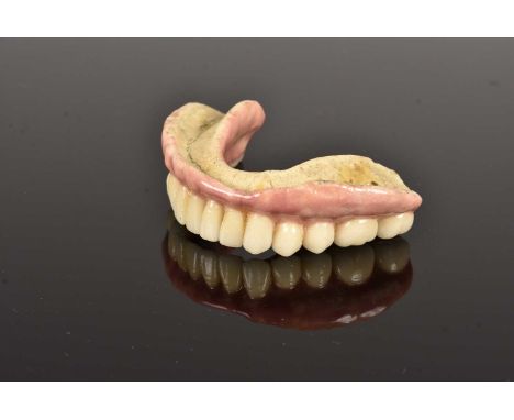 Nicolas Dubois de Chemant (1753-1833), a 19th Century glazed ceramic lower denture, believed to be by Nicolas Dubois de Chema