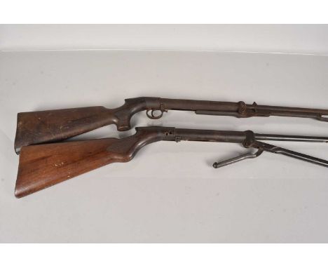 A BSA Light Pattern Standard Under Lever Air Rifle, serial L2630, AF, together with a similar example no.10872, both AF, 18+ 