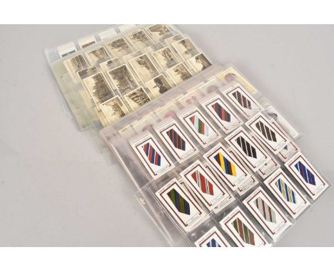 School/Club Themed Cigarette Card Sets (11),  all stored in plastic leaves, John Brumfit, The Public Schools Ties, (50) 1925,