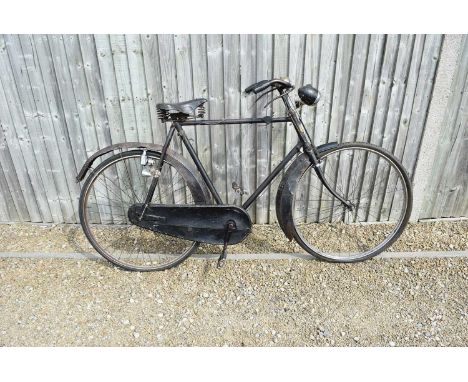 An Edwardian Rudge-Whitworth Gentleman's Bicycle, having High/Low Gearing system, front and rear gyro powered light, with lar