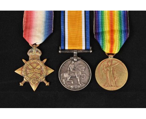 Army Cyclist Corps, WWI British Trio, awarded to 5075 Corporal Alfred John Morgan, attached to 58th Infantry Brigade 19th Div
