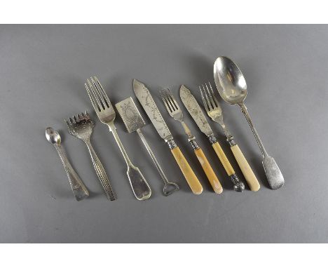 A quantity of silver plated flatware 