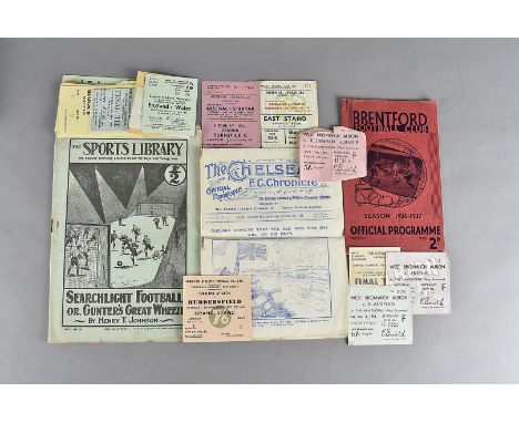 Two Chelsea Chronicle Football programmes, dated Saturday 12 and Monday 14 September 1914 and Saturday September 16 1919, a B