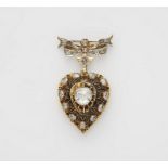 Brosche mit Wiener Diamantmedaillon