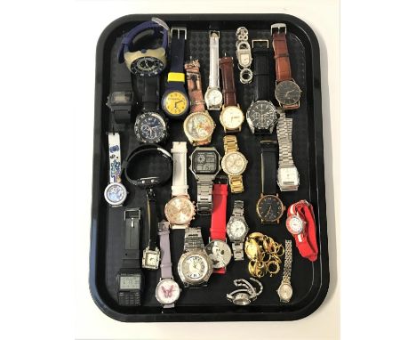 SELECTION OF LADIES AND GENTLEMEN'S WRISTWATCHESincluding Casio, Superdry, Rotary, Dolce & Gabbana Time, Esprit, Skagen, Swat