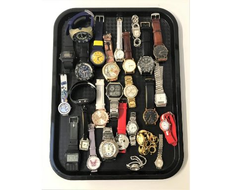 SELECTION OF LADIES AND GENTLEMEN'S WRISTWATCHESincluding Casio, Superdry, Rotary, Dolce & Gabbana Time, Esprit, Skagen, Swat