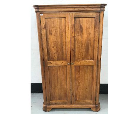 NEW ACACIA MARSEILLE TWO DOOR WARDROBEwith a D shaped moulded top above a pair of panelled doors opening to reveal hanging sp