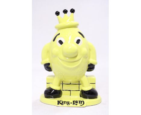 A CERAMIC BREWERIANA BAR OPTIC 'KING-LEM', HEIGHT 21CM