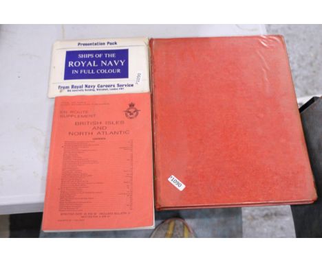 TWO VINTAGE MILITARIA BOOKS, RAF EN ROUTE SUPPLEMENT 'BRITISH ISLES AND NORTH ATLANTIC AND VON RICHTHOFEN AND THE FLYING CIRC