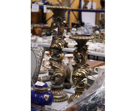 A PAIR OF LARGE VINTAGE NEOCLASSICAL STYLE CANDLESTICKS