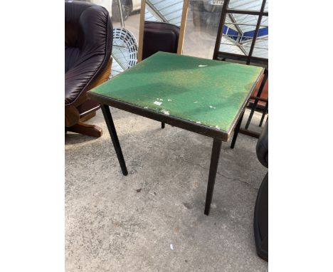 A FOLDING CARD TABLE