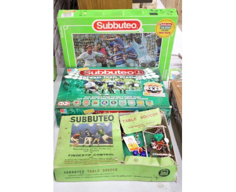THREE BOXED SUBBUTEO ITEMS TO INCLUDE CLUB EDITION, DREAM TEAM STADIUM AND TABLE SOCCER