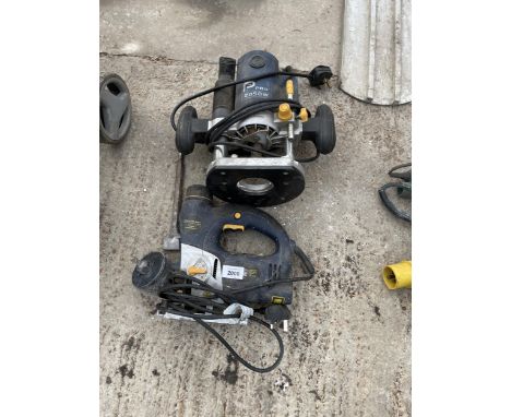 TWO POWER TOOLS TO INCLUDE A PRO ROUTRE AND A JIGSAW