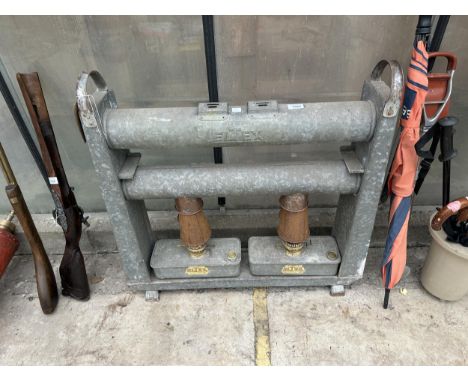 A VINTAGE GALVANISED ELTEX GREENHOUSE HEATER
