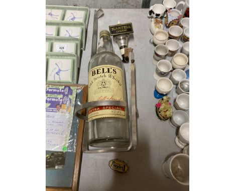 A LARGE BELLS SCOTCH WHISKY BOTTLE AND OPTIC