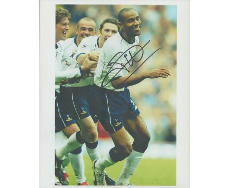 Football Frederic Kanoute signed 10x8 inch colour photo pictured during his playing days with Tottenham Hotspur. Good conditi