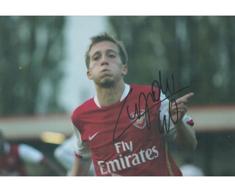 Football Arturo Lupoli signed 12x8 inch colour photo pictured while playing for Arsenal. Good condition. All autographs are g