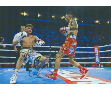 Boxing Mauricio Lara signed 12x8 inch colour photo. Mauricio Lara Acosta (born 23 February 1998) is a Mexican professional bo