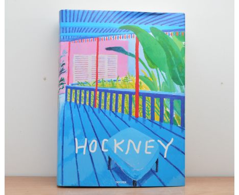 David Hockney. A bigger book, for Taschen, with foldouts and dust wrapper (some minor creasing), the book with water damage, 