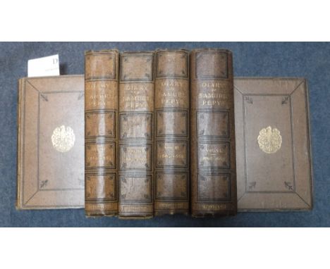 THE DIARY AND CORRESPONDENCE OF SAMUEL PEPYS, 6 volumes, pub. Bickers & Son, 1877