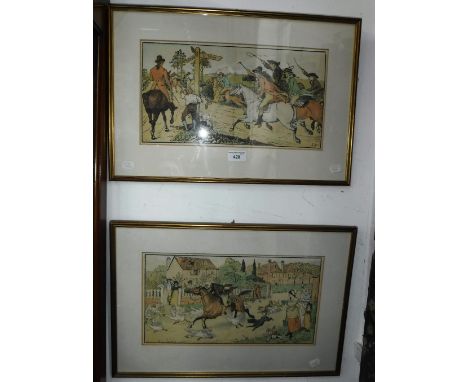 AN EDWARDIAN NURSERY PRINT and another similar
