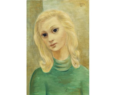 MOÏSE KISLING (1891-1953)Portrait de jeune fille signed, inscribed and dated 'Kisling Paris 1947' (upper right)oil on canvas4