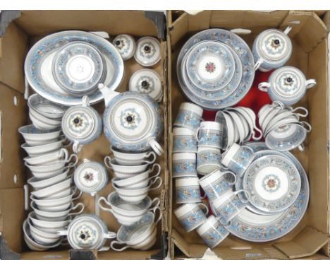 Wedgwood Florentine  Part Tea/Dinner Sets Including Twenty Teacups, Eleven Coffee Cans, Teapot (Lid Won't Fit)Lidded Sugar Bo
