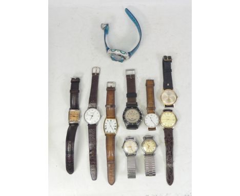 A Collection of Wristwatches including Accurist, Sekonda, Timex, Oris and G-Shock examples