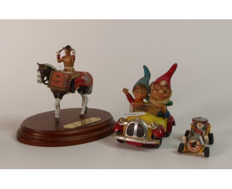 A 1960s Corgi Comics diecast 'Noddy's Car', in yellow/red with Noddy, Big Ears, and a grey faced Golly. Corgi Juniors Whizzwh