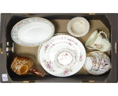 Mixed Ceramics Including China Commemorative Cups &amp; Saucers, Loving Cup , Royal Grafton Oval Footed Bowl, Royal Albert Di