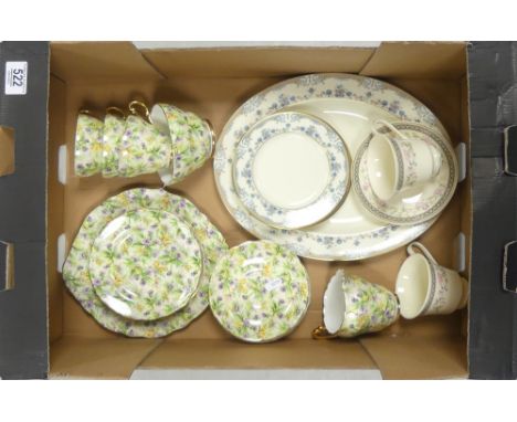 Selection of Ceramics to include Minton 'Avonlea' Side Plates and Oval Serving Plate, Minton 'Marouesa' Tea Cup and Two Sauce