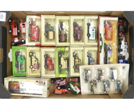 Collection of boxed and unboxed Matchbox and Lledo 'Days Gone By' Diecast Vintage Models. (1 Tray)