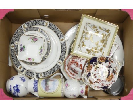 Mixed Ceramics Including Wedgwood World Wildlife Fund Plates, Parnassians Dinner Plate, Side Plate, Golden Bird Trinket Dish 