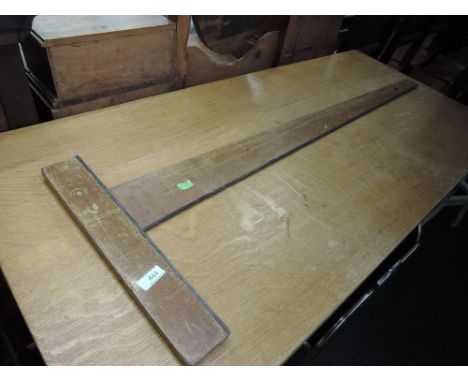A vintage draughtsman's square