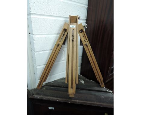 A vintage easel