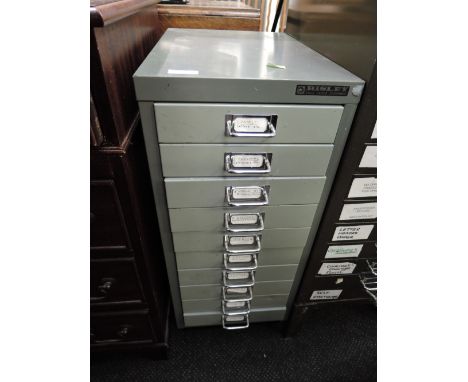 A vintage Bisley filing drawer