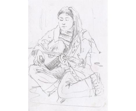 
	
		Tamsin Morse
		Ziggy Plays Guitar, 2023
		Pencil on paper
		Signed on Verso
		10 x 15cm (3¾ x 5¾ in.)
		&nbsp;
		About
	