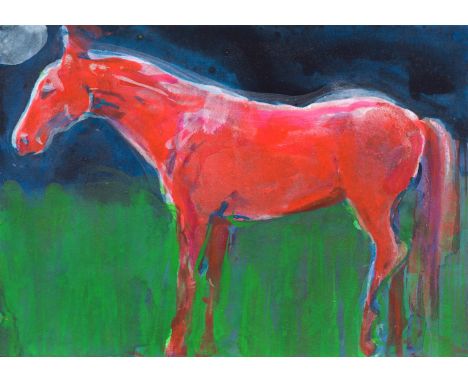 Richard Twose Red Horse I, 2023 Ink on paper Signed on Verso 10 x 15cm (3¾ x 5¾ in.)
About
Richard Twose was born in Devon in