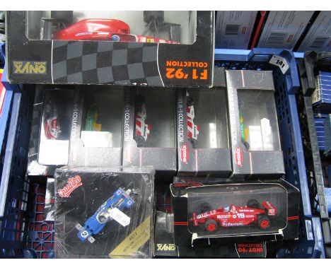 A Quantity of Diecast Model Formula One Cars Predominantly 1:43rd Scale by Kyosho, Onyx, Quartzo, Pauls model Art including O