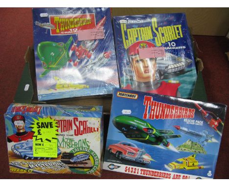 A Boxed Matchbox Thunderbirds Diecast Model Rescue Pack #TB-700, comprising of Thunderbirds 1-4 and Fab 1, Tom Smith Thunderb