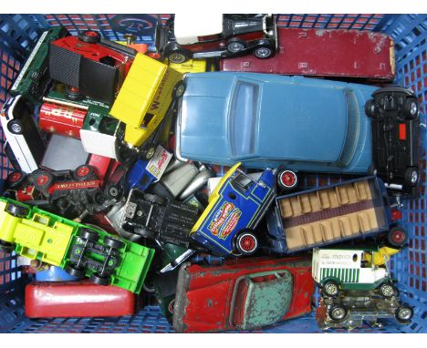 A Quantity of Diecast and Plastic Model Vehicles, by Corgi, Matchbox, Dinky, Budgie and other including cars, buses, commerci