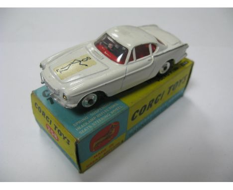 Corgi Toys no258 'The Saints' Car Volvo P1800, overall good / good plus, chipping to raised edges, boxed, slight tear and cru