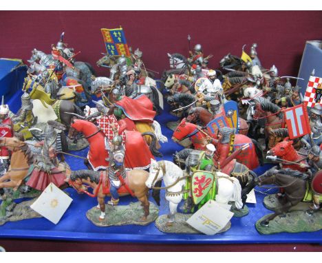 A Quantity of White Metal Mounted Military Figures by Del Prado, including Bishop Herman of Tartu,1242, Sir John Codrington P