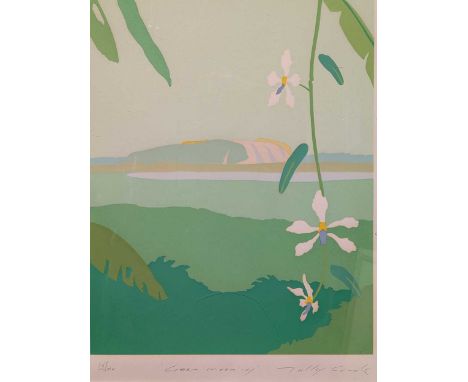 Tully Crook (British, b.1938-) Green Morningsigned in pencil lower rightscreenprint - numbered edition 169/20045.5 x 35.5cmPr
