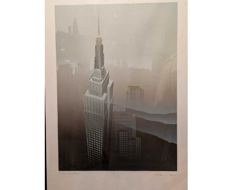 Richard Davies (Modern Contemporary) 'Empire State', signed in pencil lower rightscreenprint - numbered edition artist proof 