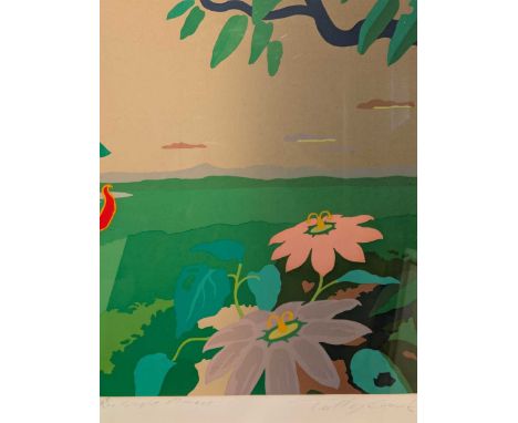 Tully Crook (British, b.1938-) Night Flowers signed in pencil lower rightscreenprint - numbered edition 169/20045 x 35cmProve